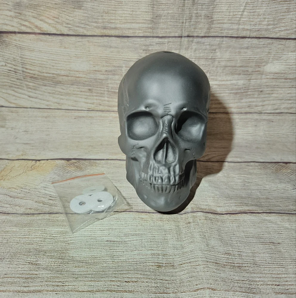 Gothic Halloween spooky color changing black skeleton skull oil diffuser